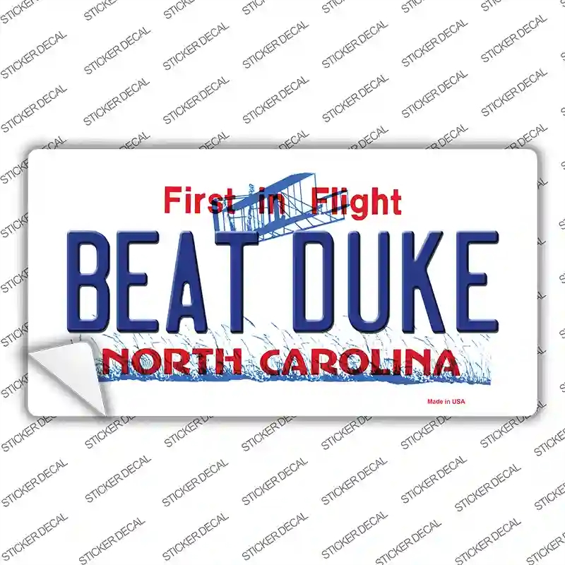 LP-6468s-S Beat Duke North Carolina Novelty Sticker Decal - Small