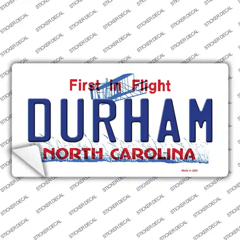 LP-6475s-S Durham North Carolina Novelty Sticker Decal - Small