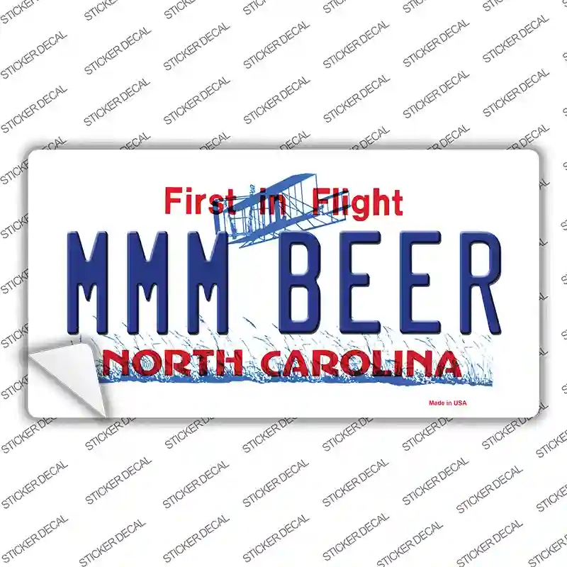 LP-6501s-L MMM Beer North Carolina Novelty Sticker Decal - Large