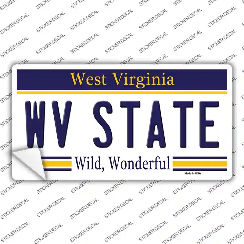 LP-6507s-S West Virginia State Novelty Sticker Decal - Small