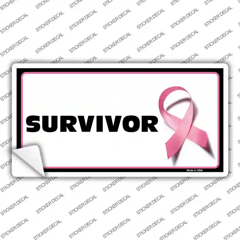 LP-2897s-XL Survivor Ribbon Novelty Sticker Decal - Extra Large