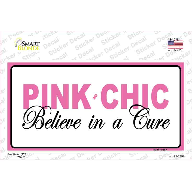 LP-2899s-M Pink Chic Novelty Sticker Decal - Medium