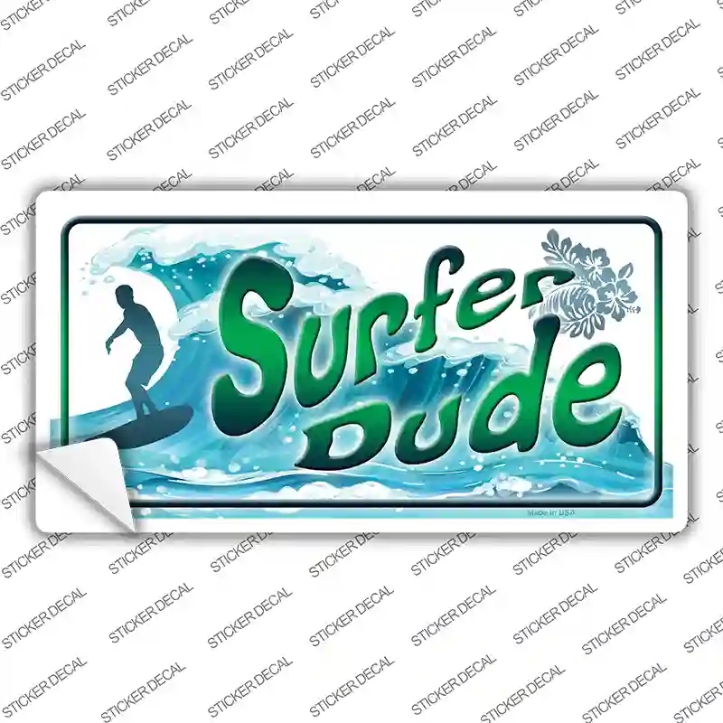 LP-8393s-L Surfer Dude Novelty Sticker Decal - Large
