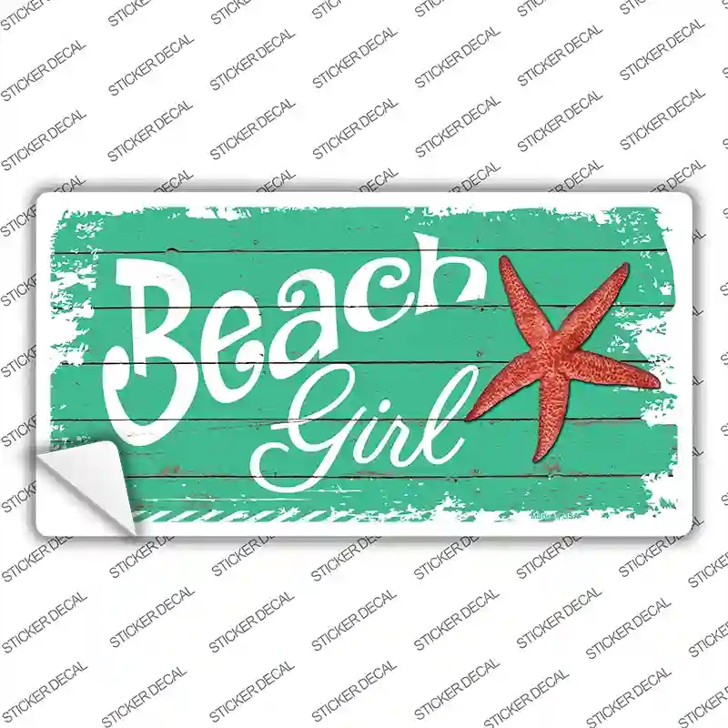 LP-8394s-XL Beach Girl Novelty Sticker Decal - Extra Large