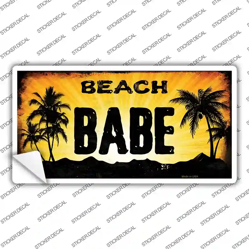 LP-8395s-XL Beach Babe Novelty Sticker Decal - Extra Large