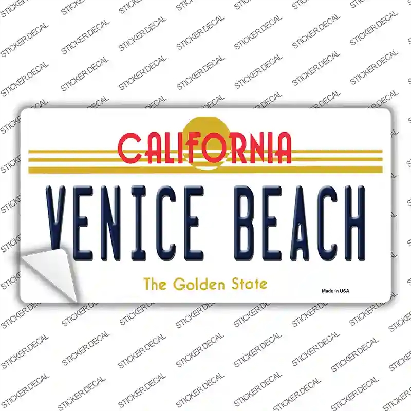 LP-7895s-S Venice Beach California Novelty Sticker Decal - Small