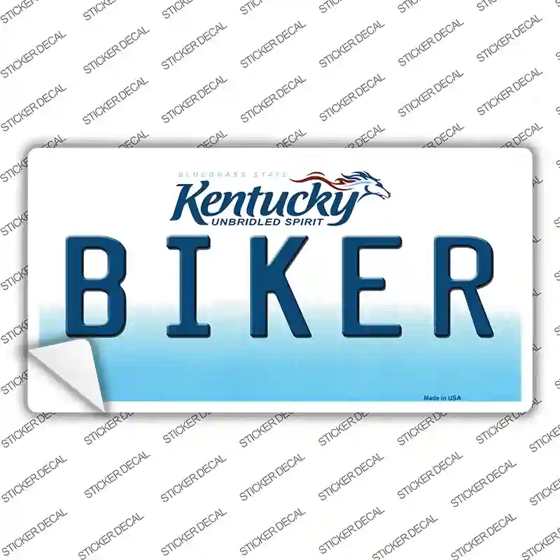 LP-6777s-S Biker Kentucky Novelty Sticker Decal - Small