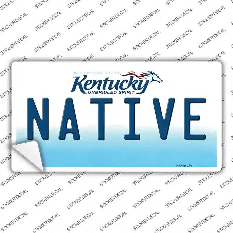 LP-6783s-S Native Kentucky Novelty Sticker Decal - Small