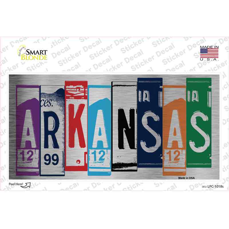 LPC-1018s-M Arkansas Art Novelty Sticker Decal - Medium