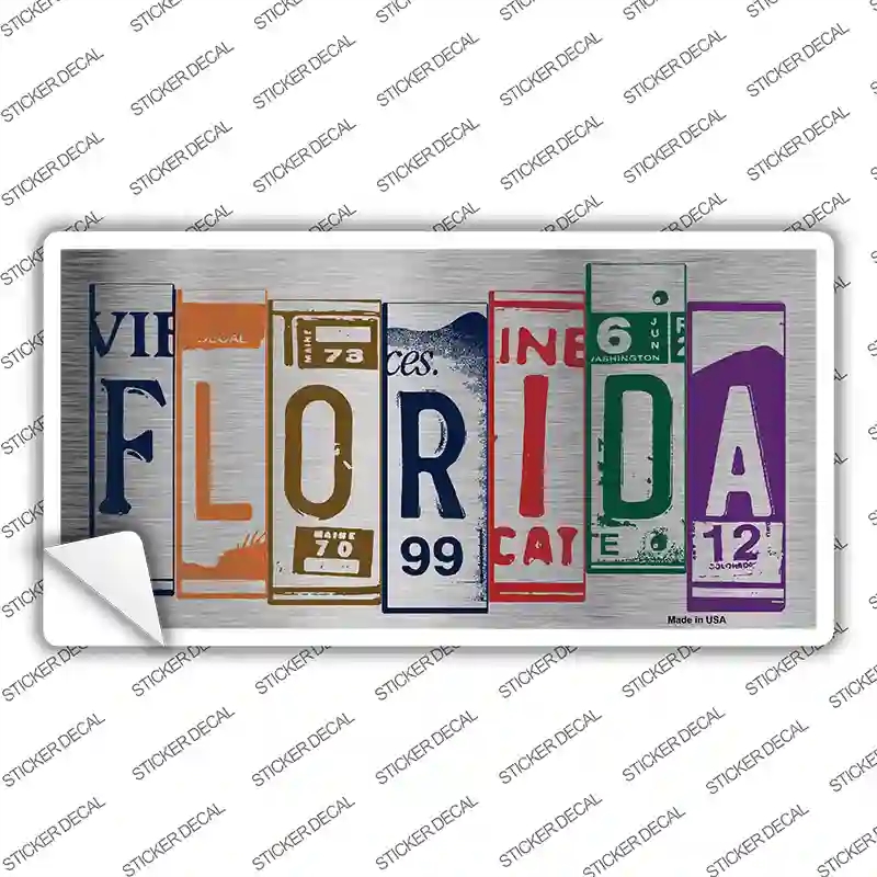 LPC-1023s-S Florida Art Novelty Sticker Decal - Small