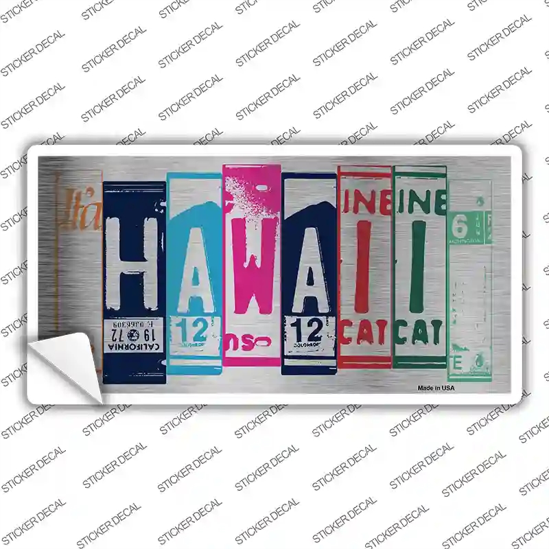 LPC-1025s-XL Hawaii Art Novelty Sticker Decal - Extra Large