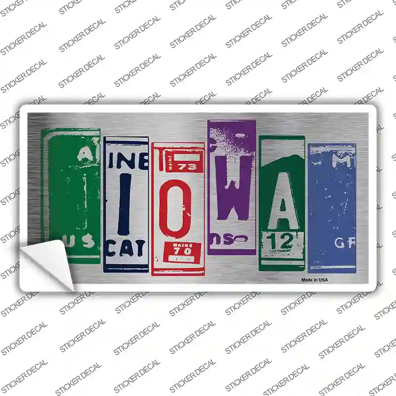 LPC-1029s-S Iowa Art Novelty Sticker Decal - Small