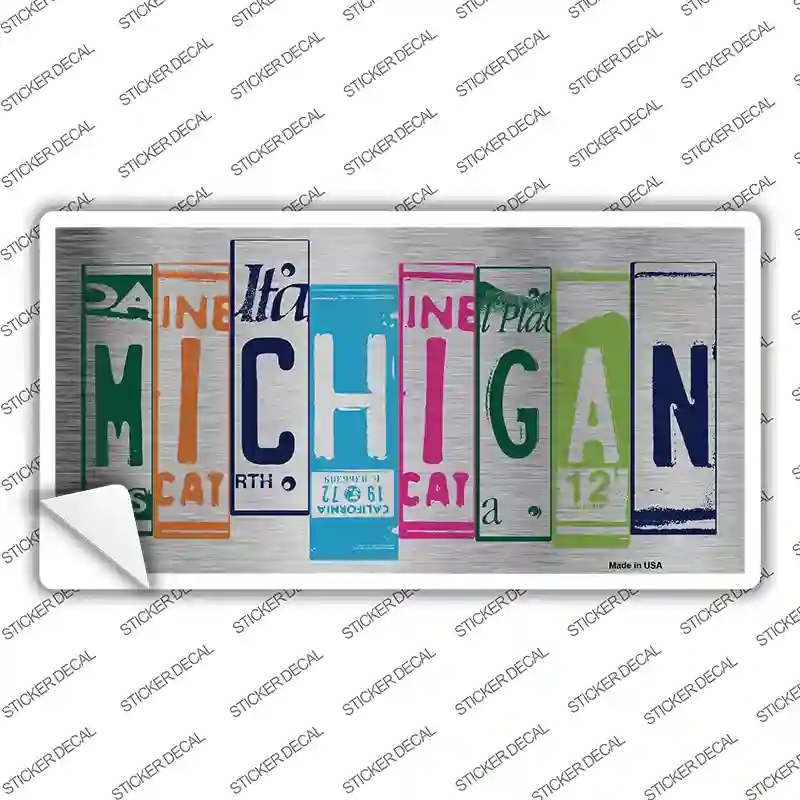 LPC-1036s-XL Michigan Art Novelty Sticker Decal - Extra Large