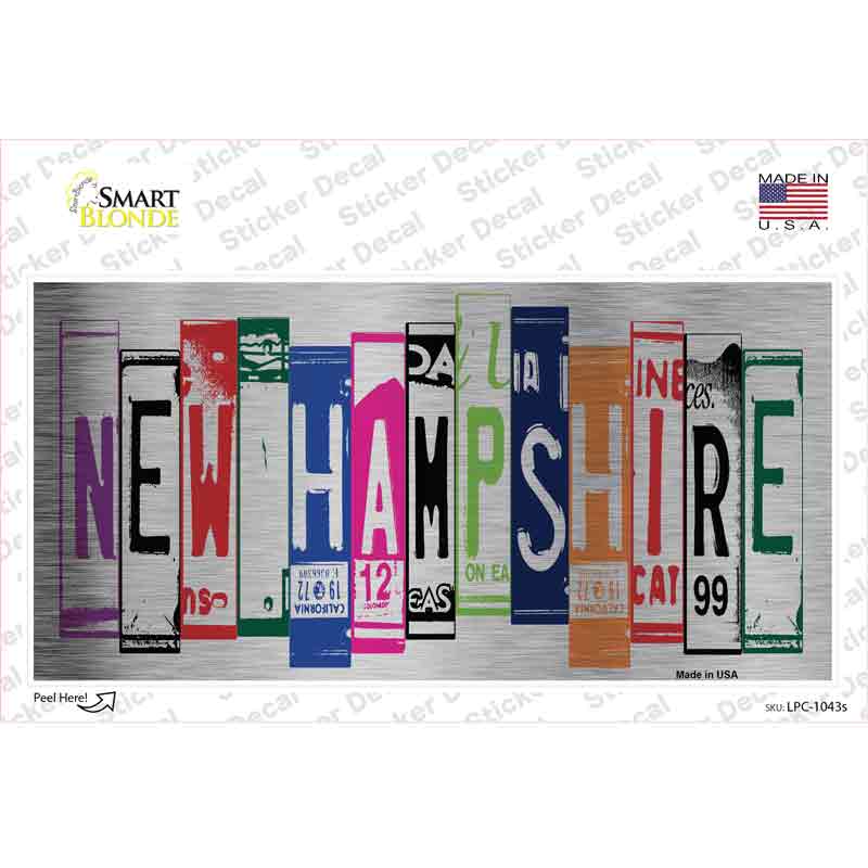 LPC-1043s-M   Hampshire Art Novelty Sticker Decal - Medium