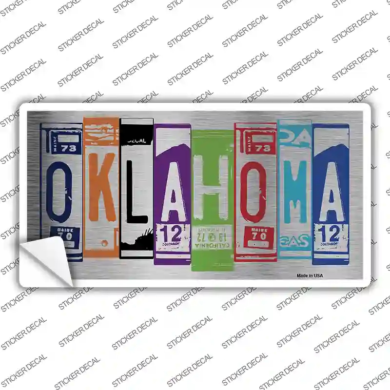 LPC-1050s-L Oklahoma Art Novelty Sticker Decal - Large
