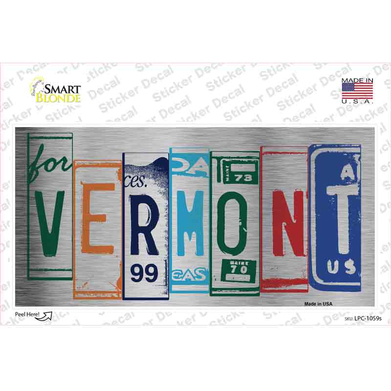 LPC-1059s-M Vermont Art Novelty Sticker Decal - Medium