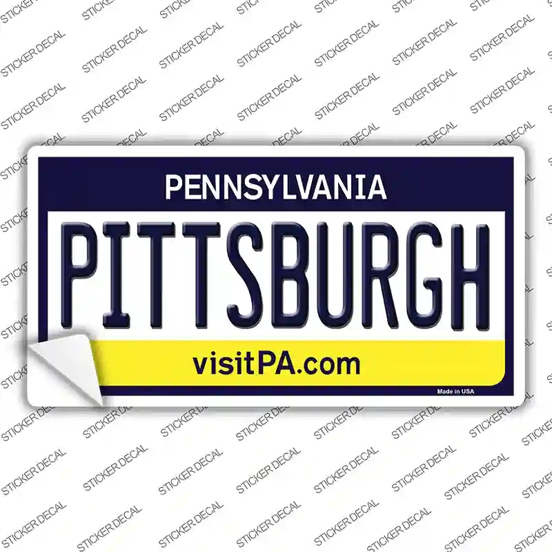 LP-6049s-L Pittsburgh Pennsylvania State Novelty Sticker Decal - Large