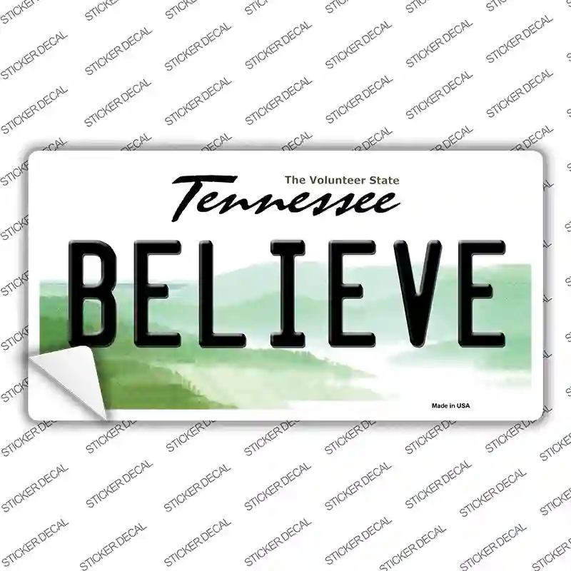 LP-6450s-S Believe Tennessee Novelty Sticker Decal - Small