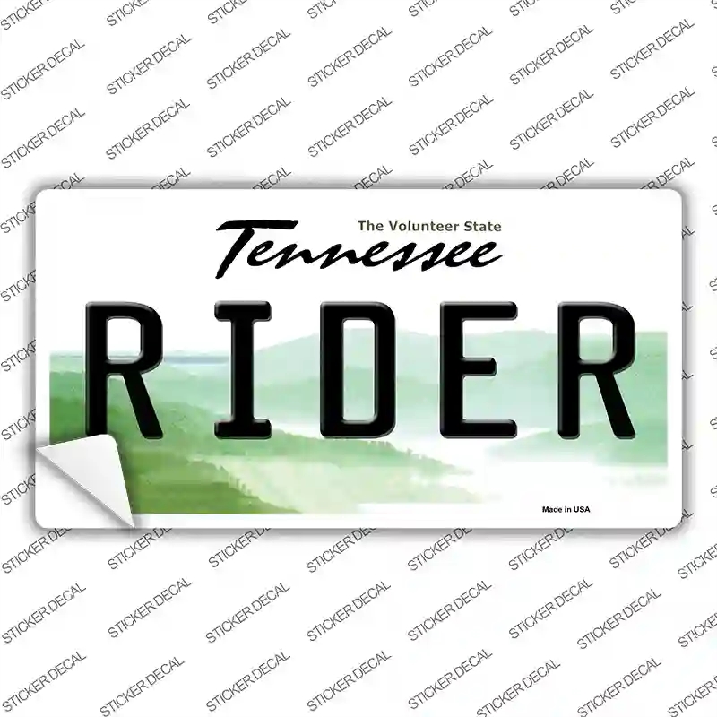 LP-6454s-S Rider Tennessee Novelty Sticker Decal - Small