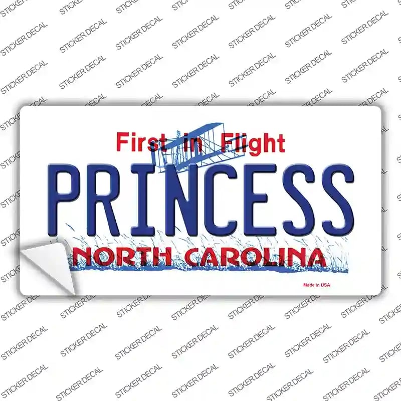 LP-6487s-S Princess North Carolina Novelty Sticker Decal - Small