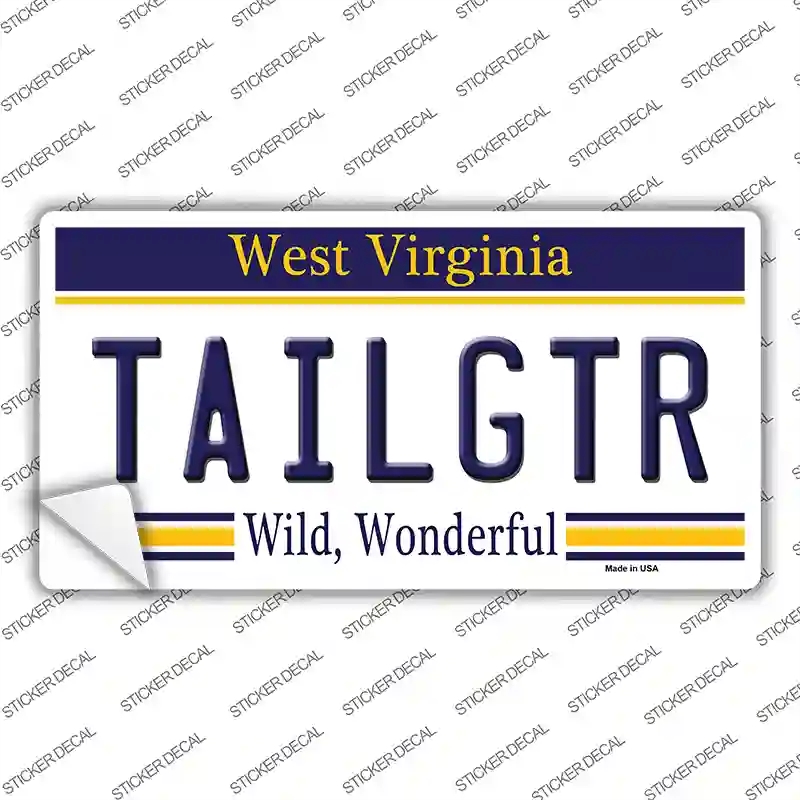 LP-6505s-S Tailgater West Virginia Novelty Sticker Decal - Small