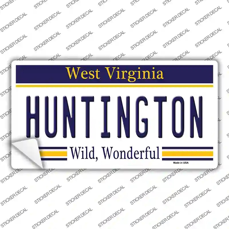 LP-6538s-L Huntington West Virginia Novelty Sticker Decal - Large