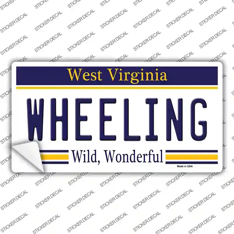 LP-6542s-XL Wheeling West Virginia Novelty Sticker Decal - Extra Large