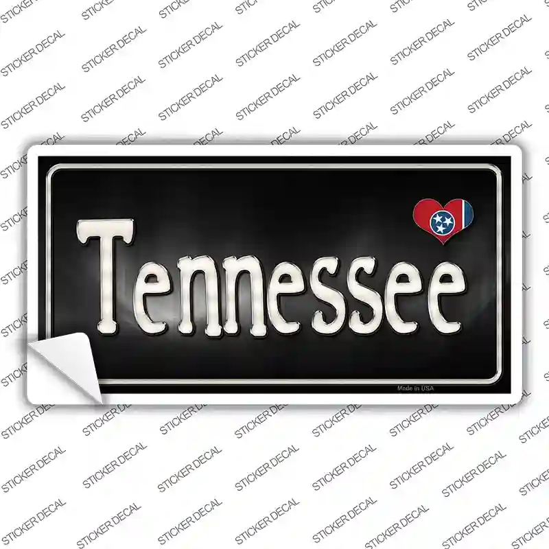 LP-9480s-XL Tennessee Flag Script Novelty Sticker Decal - Extra Large