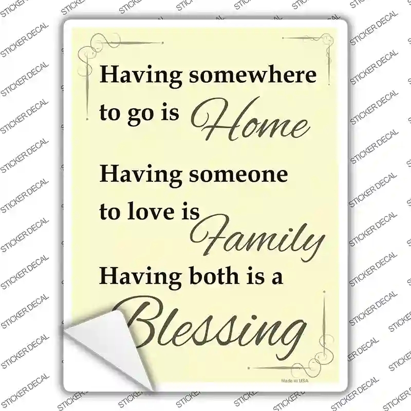 P-1261s-L Having Somewhere Novelty Rectangle Sticker Decal - Large