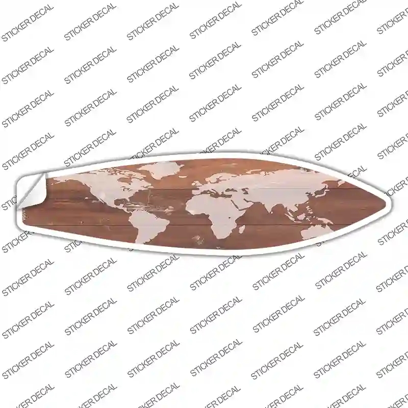SB-405s-L Old Map Novelty Surfboard Sticker Decal - Large