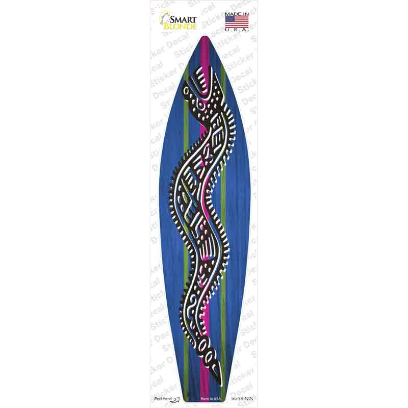 SB-427s-M Tribal Snake Novelty Surfboard Sticker Decal - Medium