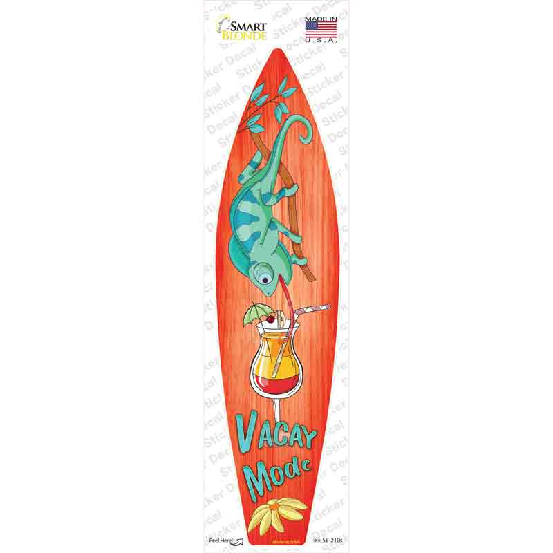 SB-210s-M Vacation Mode Novelty Surfboard Sticker Decal - Medium