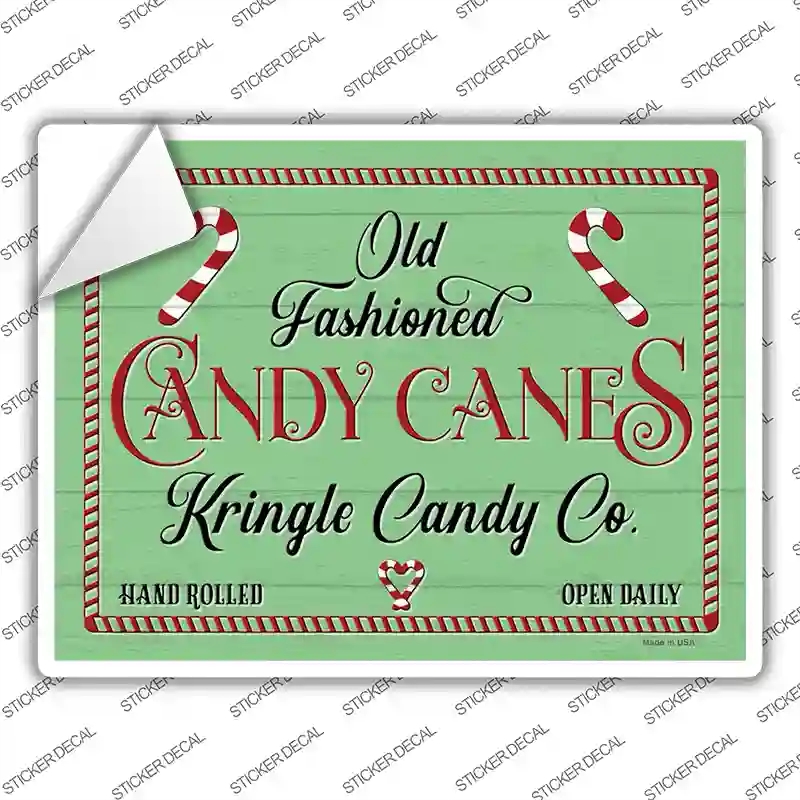 P-3893s-XL Kringle Candy Co Novelty Rectangle Sticker Decal - Extra Large
