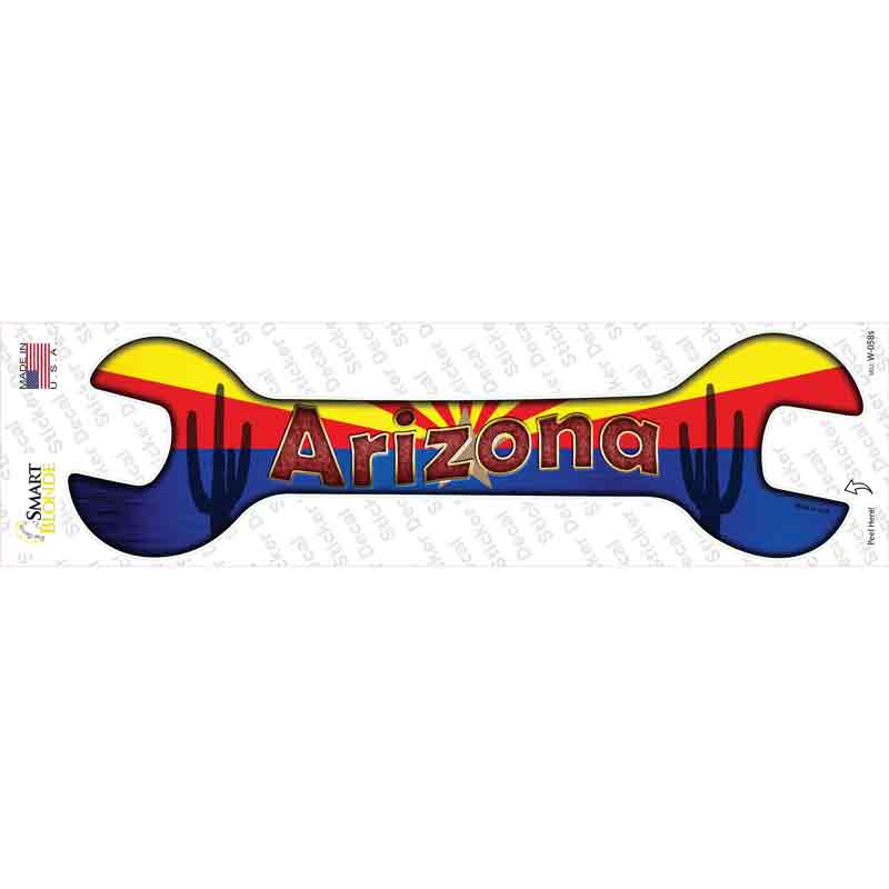 W-058s-M Arizona Novelty Wrench Sticker Decal - Medium