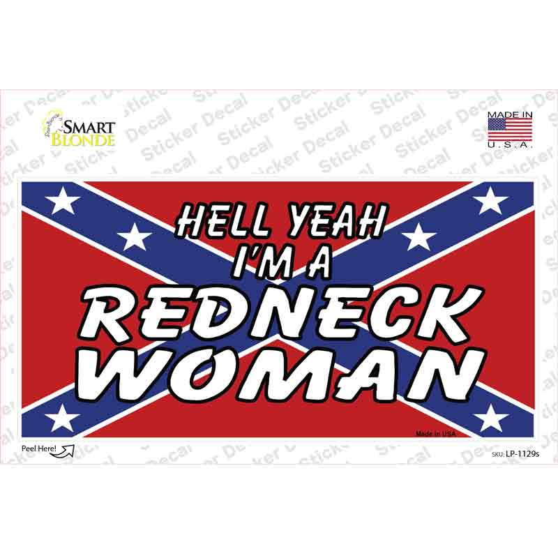 LP-1129s-M Redneck Woman Novelty Sticker Decal - Medium