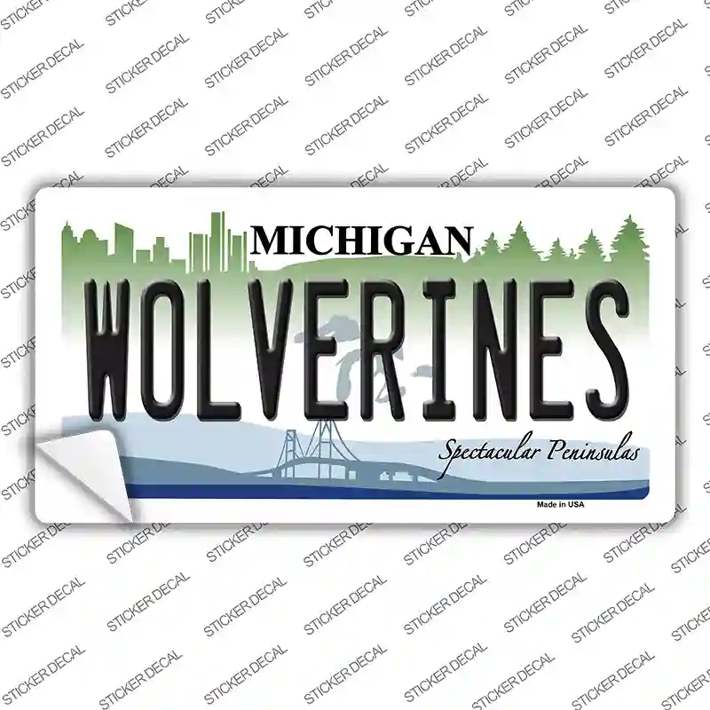 LP-6108s-L Michigan Wolverines Novelty Sticker Decal - Large