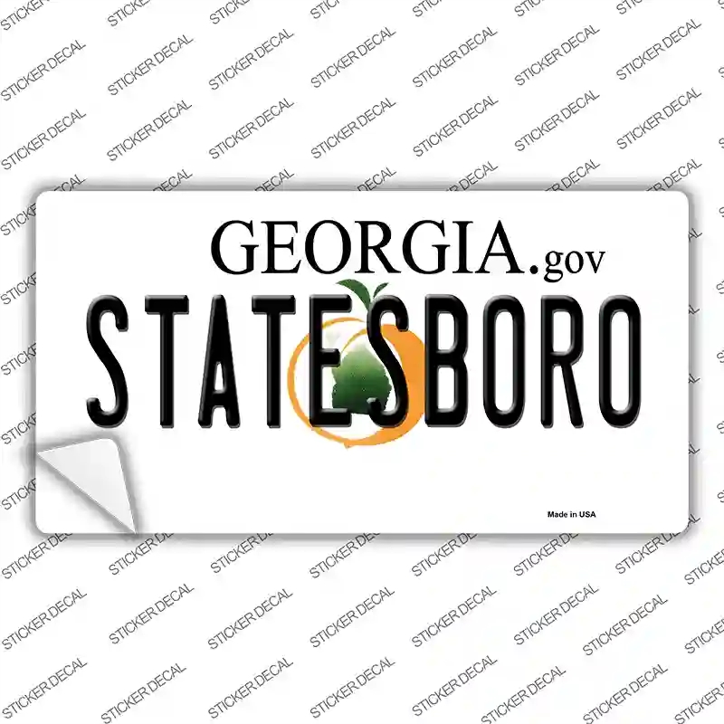 LP-6143s-XL Statesboro Georgia Novelty Sticker Decal - Extra Large