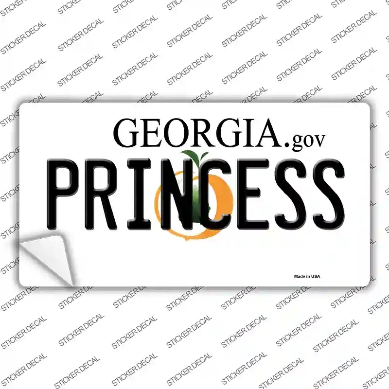 LP-6159s-S Princess Georgia Novelty Sticker Decal - Small