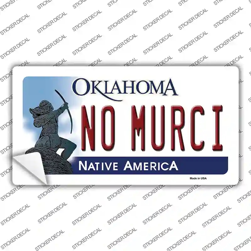 LP-6250s-L No Murci Oklahoma Novelty Sticker Decal - Large