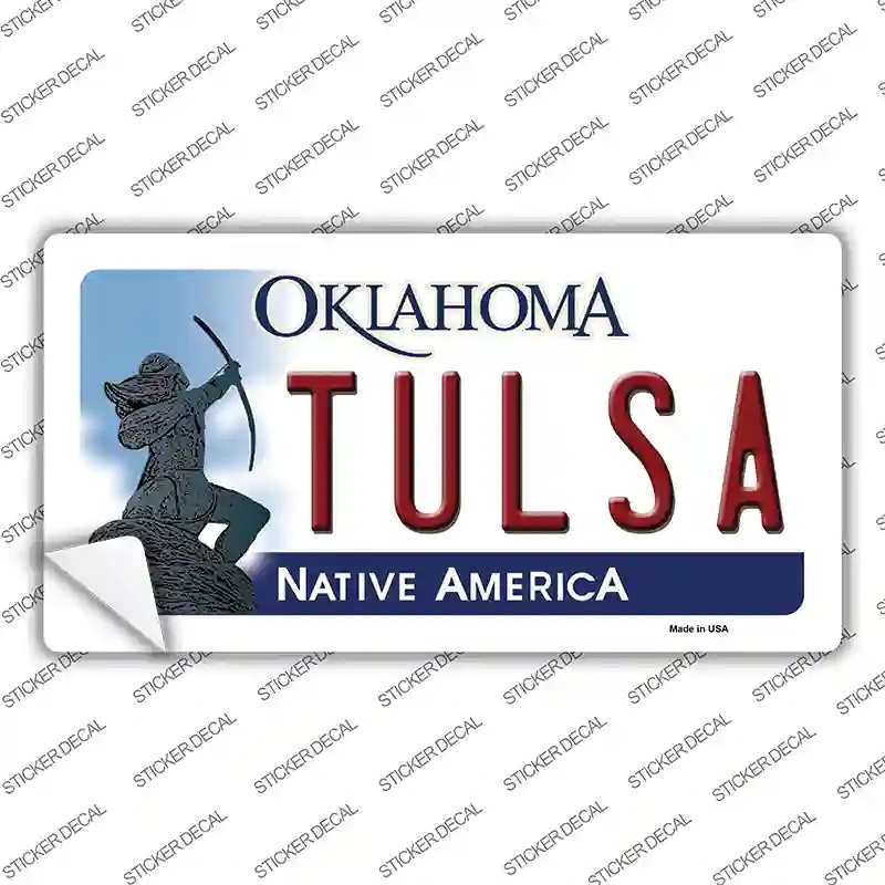LP-6257s-S Tulsa Oklahoma Novelty Sticker Decal - Small