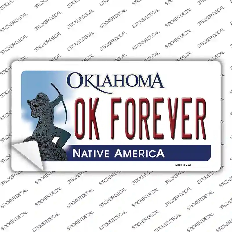 LP-6264s-XL Ok Forever Oklahoma Novelty Sticker Decal - Extra Large