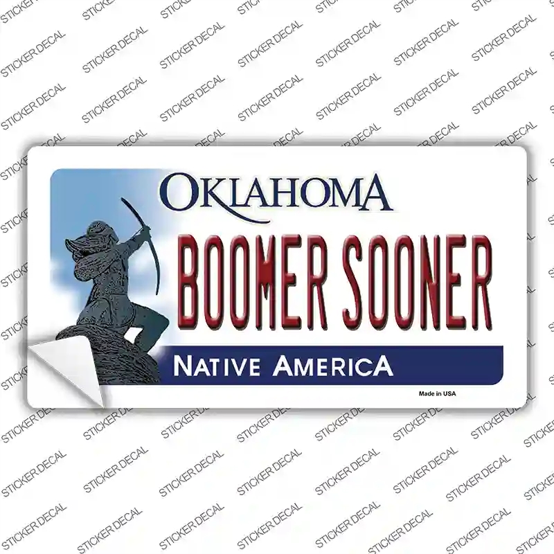 LP-6268s-XL Boomer Sooner Oklahoma Novelty Sticker Decal - Extra Large