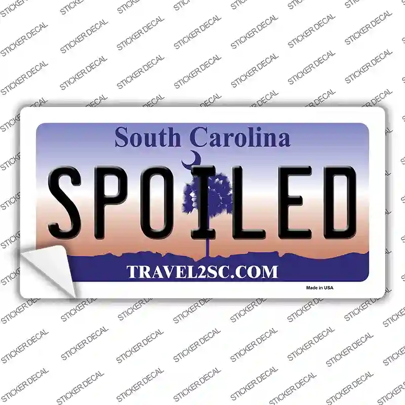 LP-6293s-S Spoiled South Carolina Novelty Sticker Decal - Small