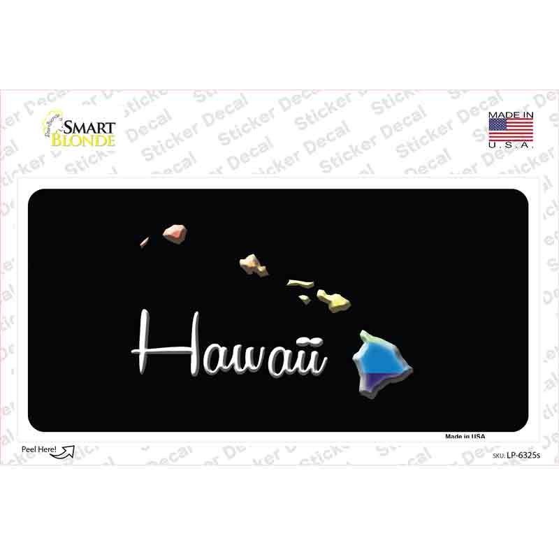 LP-6325s-M Hawaii Rainbow Novelty Sticker Decal - Medium
