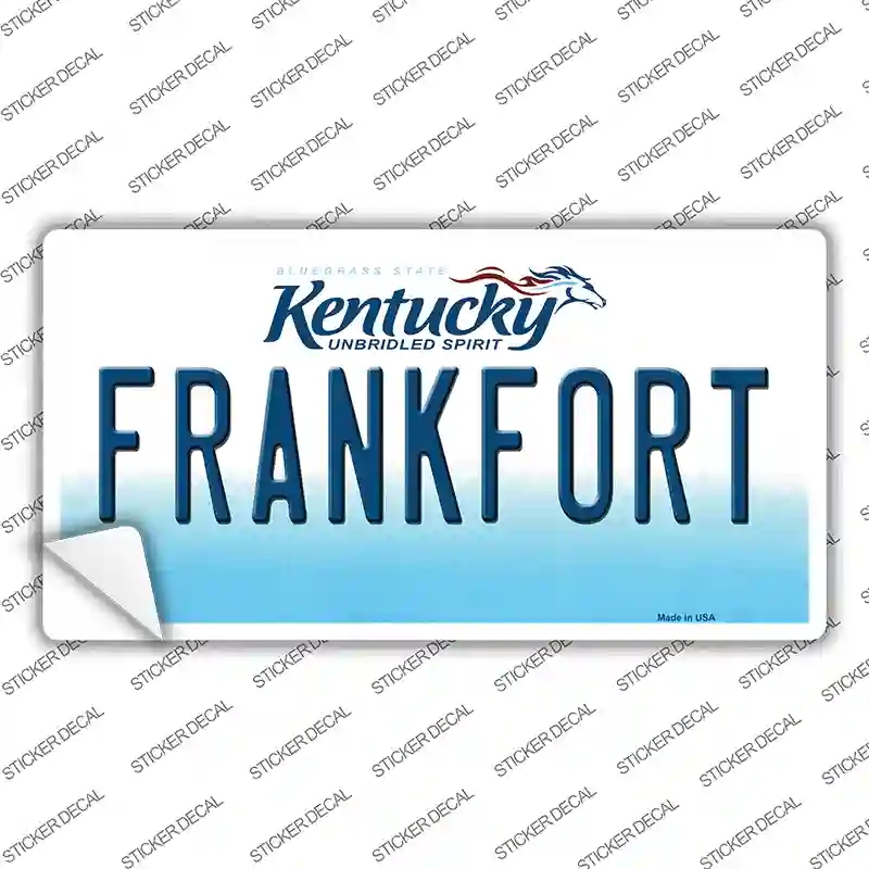 LP-6760s-S Frankfort Kentucky Novelty Sticker Decal - Small