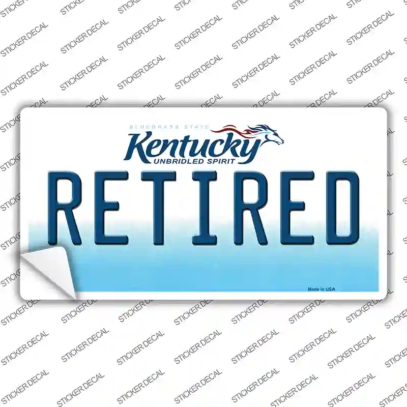 LP-6773s-S Retired Kentucky Novelty Sticker Decal - Small