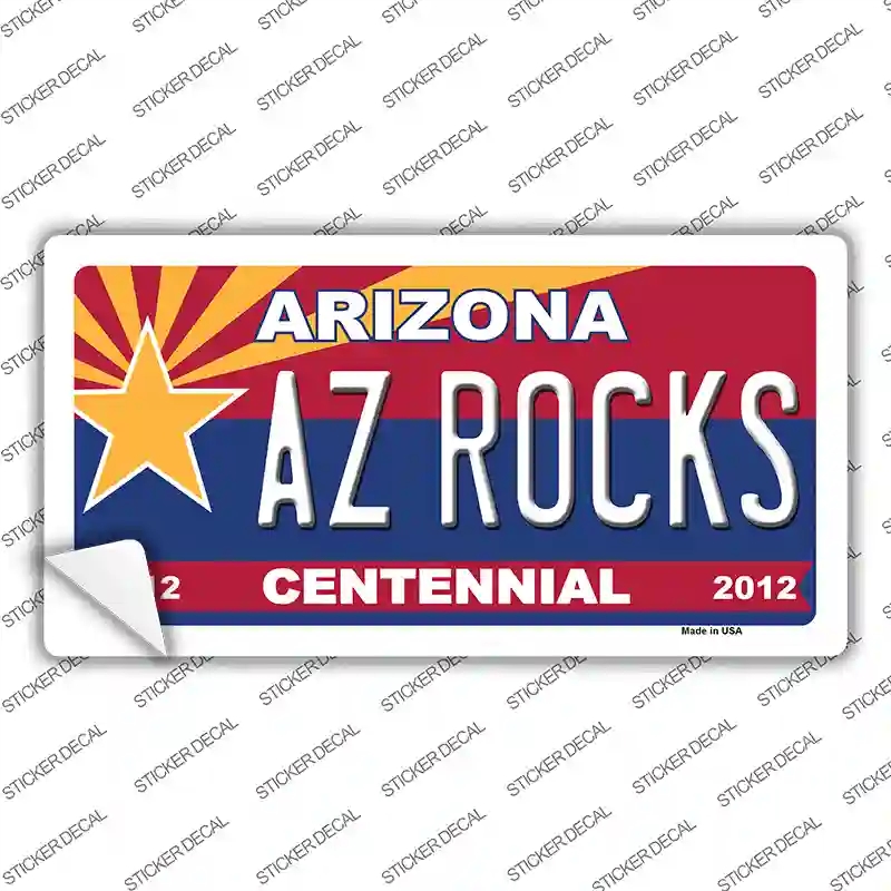 LP-6811s-XL Arizona Centennial Az Rocks Novelty Sticker Decal - Extra Large