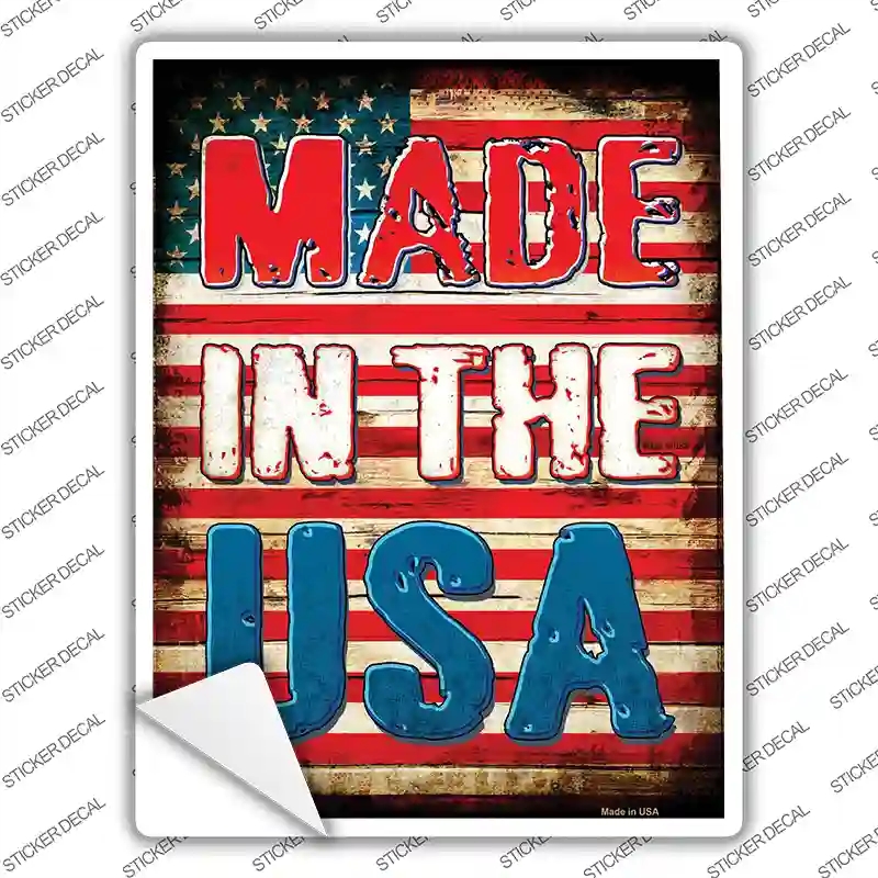 P-1319s-S Made in the USA Novelty Rectangle Sticker Decal - Small