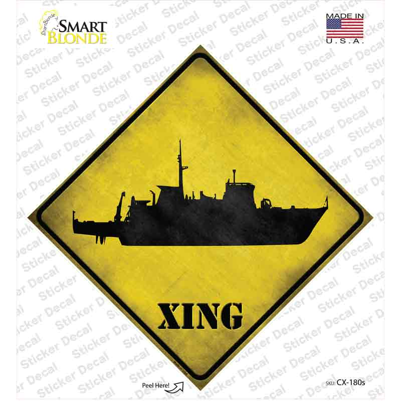 CX-180s-M Destroyer Xing Novelty Diamond Sticker Decal - Medium