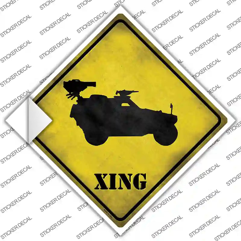 CX-178s-S Truck Mounted Weapon Xing Novelty Diamond Sticker Decal - Small